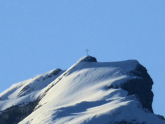 Summit cross on the Rappenstein